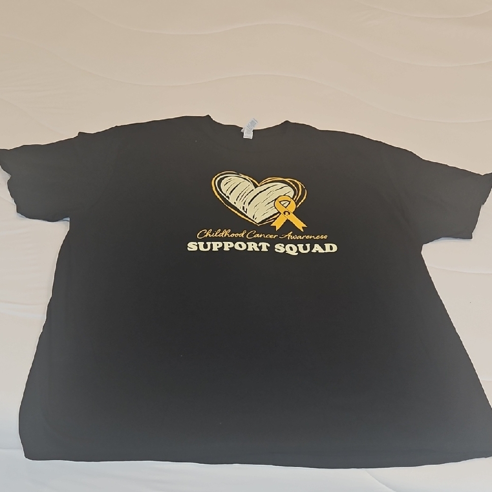 Jerzees Black and Gold Support Squad Tee